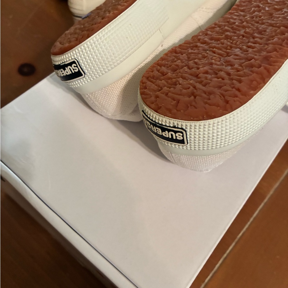 Superga 2750-COTU Classic White Sneakers TWO pairs! - Picture 4 of 9